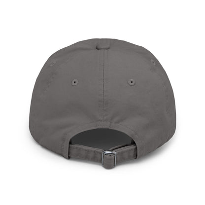 "Good Job" Distressed Cap with Whimsical Alien Design